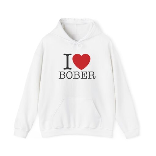 I love bober hoodie white
