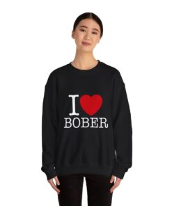 I love bober sweatshirt model black