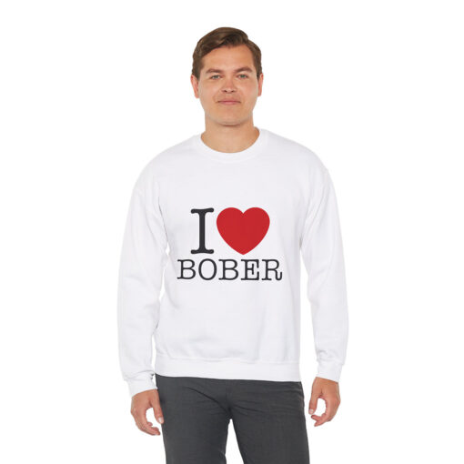 I love bober sweatshirt white color