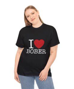 I love bober t-shirt model black
