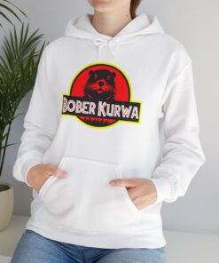 bober kurwa hoodie model white jurassic