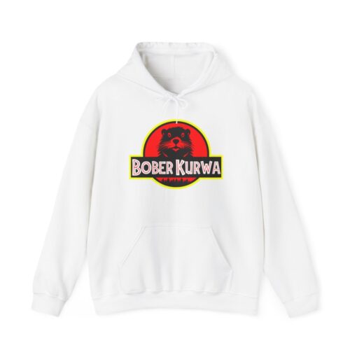 bober kurwa hoodie white jurassic