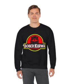 bober kurwa sweatshirt model black jurassic