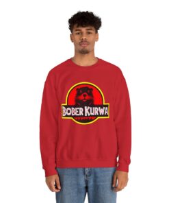 bober kurwa sweatshirt model red jurassic
