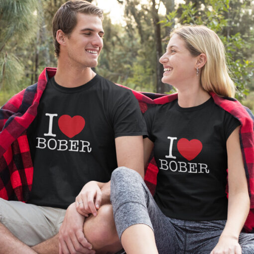 bober t-shirt I love bobr design