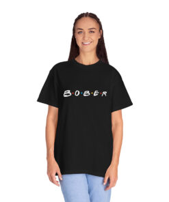 bober t-shirt friends black color