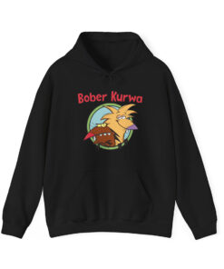 Bober Kurwa hoodie Angry Beavers black color