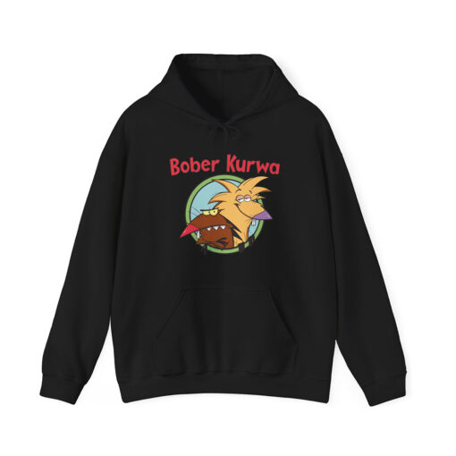 Bober Kurwa hoodie Angry Beavers black color